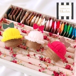 アイスクリームのリングピンクッション