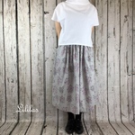 ラスト１枚＊紫陽花 グレー スカート