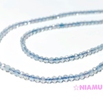 【天然石ラウンドカット】アクアマリンAAA　2mm　10粒　ハンドメイド素材