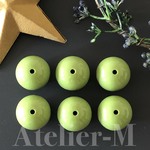 A856 green tea color アクリルビーズ20mm(6個)
