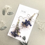 *Tabane-タバネ*ボタニカルアクセサリー ウェディングピアス イヤリング かすみ草 生成り アイボリー ドライフラワーピアス