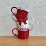 限定！赤と白のミニかご