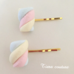 【２本セット】マシュマロヘアピン