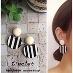 handmadeサージカル ステンレスピアス◇イヤリング  no.