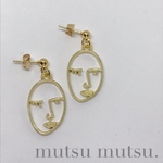 フェイスチャームピアス(2)