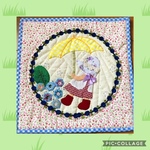 【カサを差した女の子】タペストリー