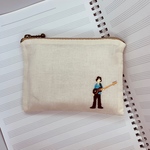 ベース(プレシジョンベース)｢楽器びと｣刺繍ポーチ