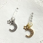 ★再販！！カラー増えました　イヤフォンジャック　ムーンクリスタル＆スター