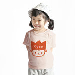 名前が入れられるＴシャツ（プリンセスちゃん/アプリコット）