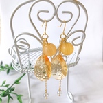 Orangeドロップピアス