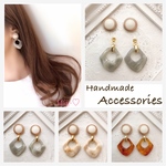 大人可愛い♡Gフレームホワイト×2wayピアス♡3カラーございます！