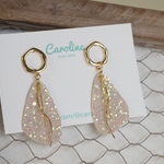 Carolineのピアス/イヤリング【ヨーロッパ製ファブリック】