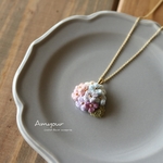 紫陽花ネックレス＊パープル