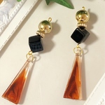 耳に優しい魔法のイヤリングorピアス【丸×四角×三角】痛くない！落ちにくい！と好評♡