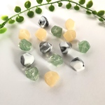 15個　プラスチックビーズ　アンティーク調　天然石調　B263-2
