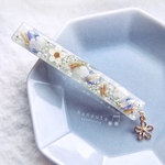 花たっぷりのヘアピン＊pearl mint