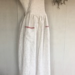 お客様専用ページ リネン100%エプロンワンピース(ロング/レッドライン)