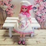 (ご商談中)22センチドールサイズ　リカちゃんのためのドール服　No.202