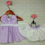 パープルギンガム♡エプロンドレス and ホワイトチェック♡スカートブルマ