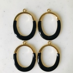 Black Oval Pendant Tops