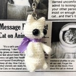 オーダー品☆natz-yuki様【送料無料】白猫ちゃん☆あみぐるみ☆キーホルダー