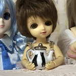 ミニチュア食器　黒猫クーのちっちゃなポット