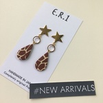 再販☆大人気キリン柄シリーズ☆限定ピアス・イヤリング_153