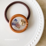 wood circleヘアゴム