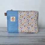 【送料無料】スクエアポーチ(コスメ/化粧品/サニタリー/花柄/北欧) 切り替えポーチbox pouch, zipper pouch, zipped pouch, make up pouch #5
