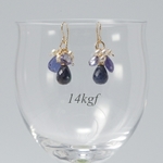 ブルーサファイア＆タンザナイト❤︎ピアス ～K14gf～
