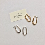 洗練された印象✴︎U-shape hoop pierce /高品質k16gp製✴︎チタンポスト