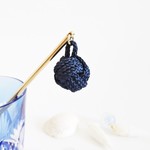 組紐シンプルかんざし　ネイビー