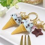 【SALE】チョコミントアイスキーホルダー（ピンクリボン）