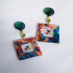 【Colorful＊square pierce/earring】