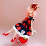 リカちゃん 22センチドール  いちごセーラーワンピース