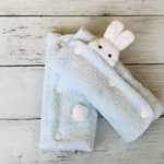 と様専用　【受注生産】お花見　ふわふわエルゴよだれパット　シャーリングタオル地うさぎ付き*くま付き*しっぽ付き
