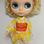 ブライス 浴衣 リカちゃん 浴衣 黄色