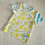 【100】レモン柄が可愛い♡　半袖 Ｔシャツ　Tシャツ　100