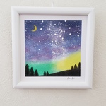 星空☆パステルアート原画☆額入り
