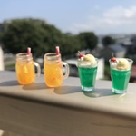 ミニチュア☆ドリンク【クリームソーダ】