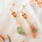 Vintage Swarovski×PK×GR Triangleピアス
