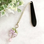 藤の花の帯飾り ＊つまみ細工＊