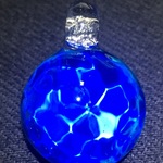 【オーダー作品】水紋ガラスペンダント 　ライトパープルブルーOD