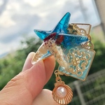 海色ヒトデと 揺れるシェルの ポニーフック