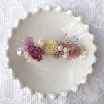 pink×flower barrette