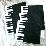 634🎹鍵盤柄 ランチョンマット ５枚セット 送料無料🎹