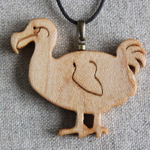 木製ドードー鳥ペンダント