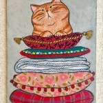 【原画】クッション猫