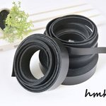 本革レザーテープ ブラック 50cmカット 10mm/15mm/20mm幅 ハンドメイド レザークラフト