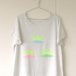 おいなりさんのTシャツ▲うすいグレー▲